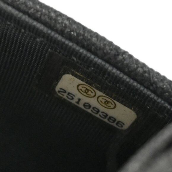 Chanel Gray Canvas Rhinestone Mademoiselle Lock Wallet on Chain WOC 166432 - Picture 10 of 10